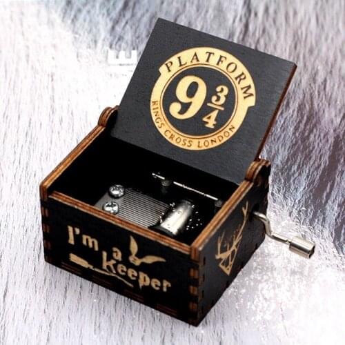 Hot Theme Song Hand Crank Totoro Music Box Jurassic Park You are My Sunshine Music Box Birthday Christmas Gift for Kids