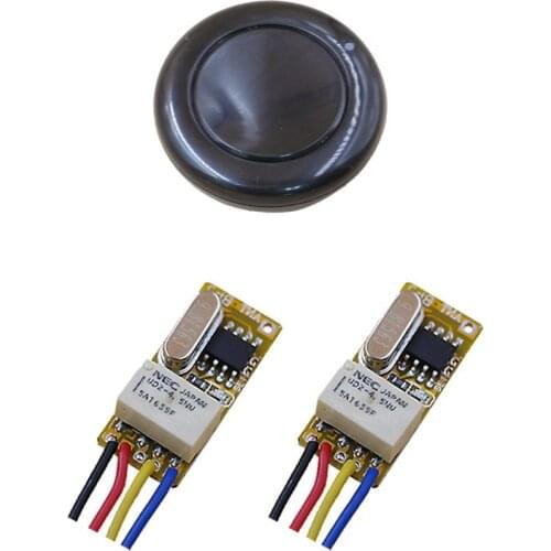 New Product DC3V 3.6V 5V 6V 7.4V 9V 12V Mini Relay Wireless Switch Remote Control Receiver +Black Transmitter 315mhz or 433mhz