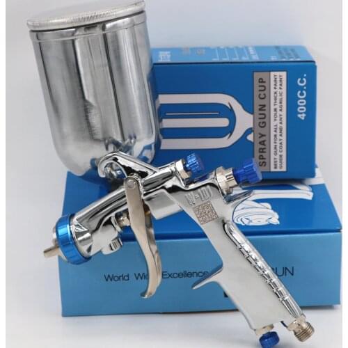 Imported W101 134g spray gun W-101 hvlp spray gun W101 hand manual paint spray gun plastic tank 0.8/1.0/1.3/1.5/1.8mm