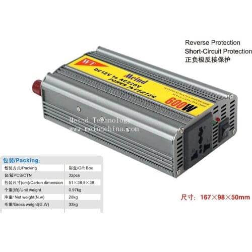 600W Power Inverter 12V DC to 220V AC Converter AC Adapter Power Supply Frequency Inverter Wholesale Dropshipping