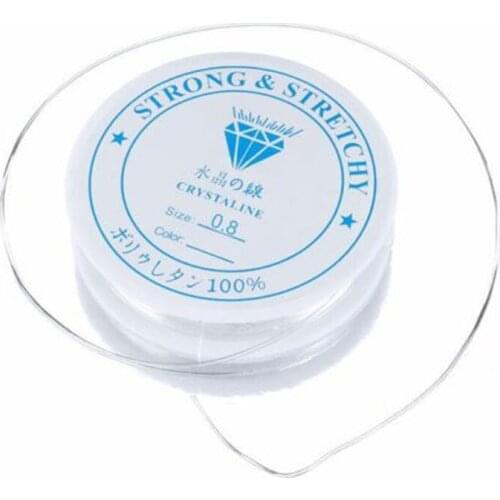 1Pcs Clear Beading Thread Elastic Stretchy Jewelry Cord Making Bracelet Beading Cord String 0.8mm For DIY Bracelet Sewing
