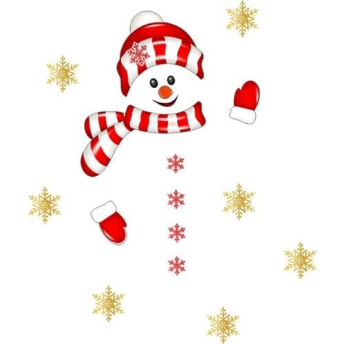 Christmas Snowman Wall Sticker Garage Door Archway Entryway Car Decorations for Christmas
