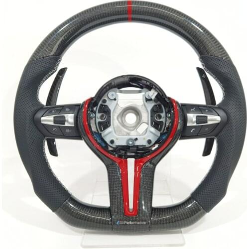 100% Real Carbon Fiber Steering Wheel compatible for F20 F22 F30,F31 F32,F33,F36 F87 M2,F80 M3,F82 F83 M1 M2 M3 M4