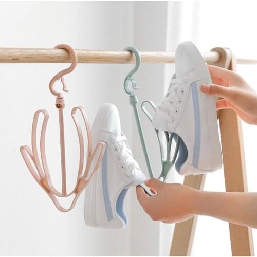 Folding Multi-function Dry Rack Drying Shose Stand Windproof Shose Hanger Rotary