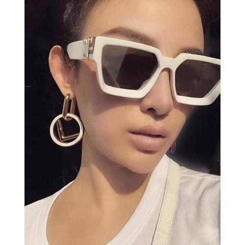 2021 Oversize Square Sunglasses Summer Style Gold Plated Top Eyewear Retro Men Sun Glasses 099 Women Sun Glasses De Sol Mujer