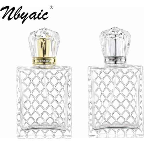 Mesh surface glass perfume sub-bottling 100ml perfume replacement empty bottle spray bottle large capacity perfume bottle 1pcs