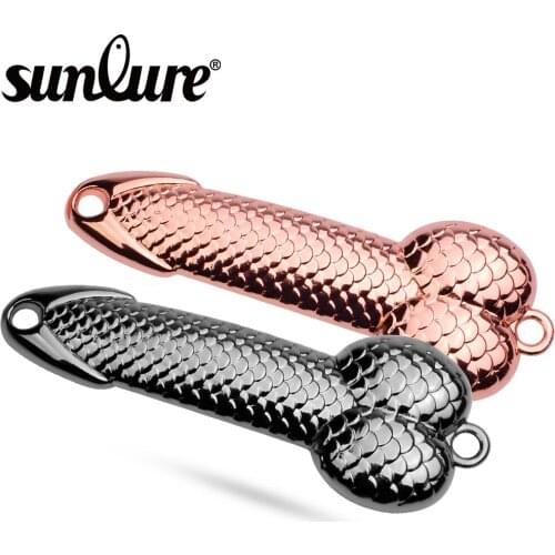 Sunlure 1PC Spoon Baits Fishing Tackle Gun Color / Rose-gold Metal 3g-7g-11g-15g-21g-28g-36g Spinnerbait Hard Lures Metal Baits