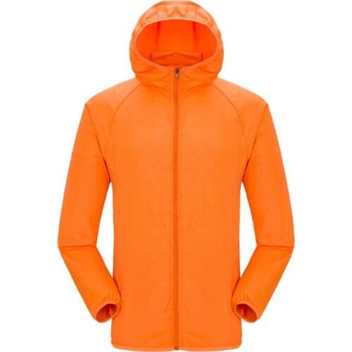 Waterproof Sun protection jackets mens and womens 2020 summer spring long-sleeve hooded coat mens breathable outerwear zipper