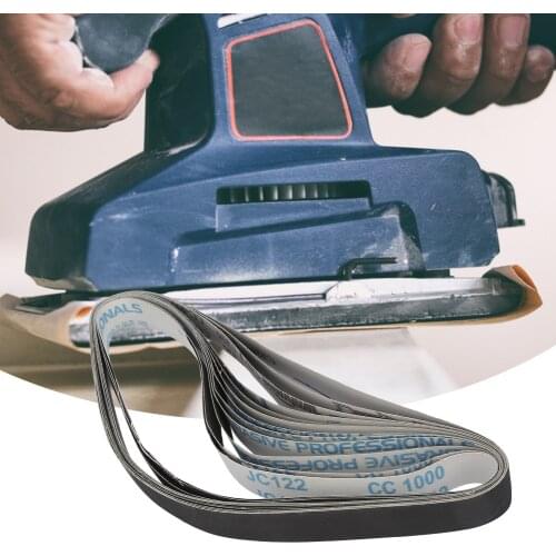 Dropshipping 12pcs Sanding Belt Aluminum Oxide Sanding Belt Grit 400/600/800/1000 Sander Belts 760x25mm