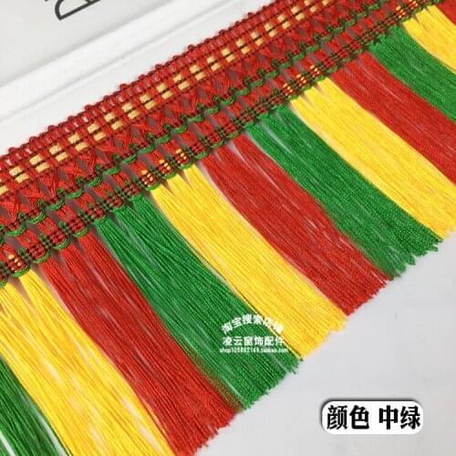 13cm Color Dragon Beard Tassel Curtain Hanging Fringe Lace Ethnic Decoration Lace Tassels for Crafts Decoration Fringe Trim