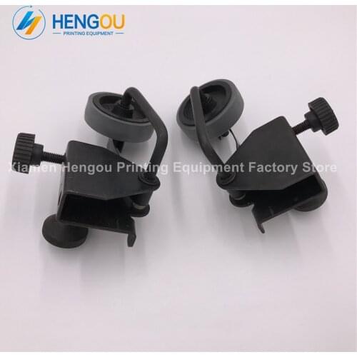 2 Pairs R0866 durable man roland machine Paper roller frame assembly new paper wheel