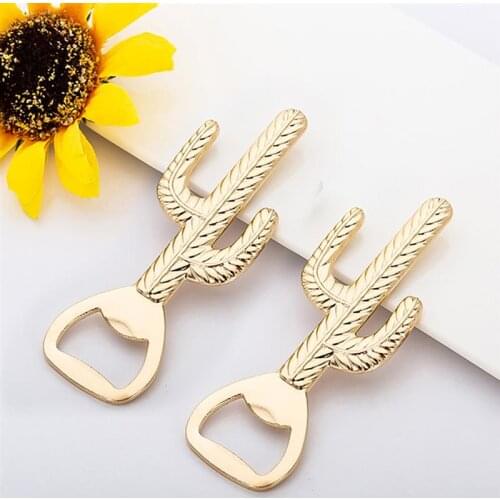 5PCS 10cm Beer Openers Metal Fashion Cactus Pattern Beer Bottle Openers For Party