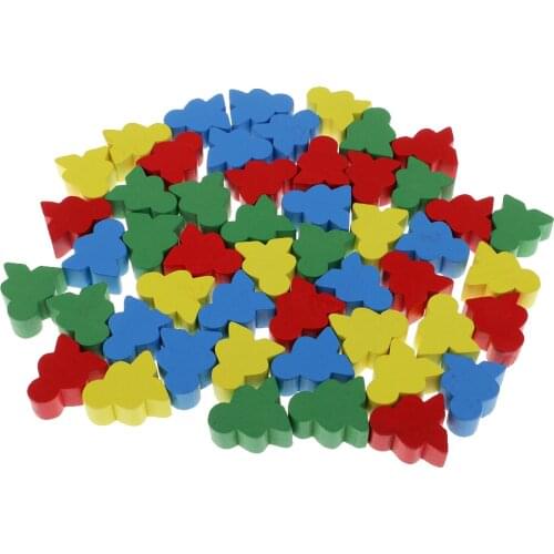 50 Piece Human Shape Wooden Chess for Kids Board Games Children Educational Toys Wooden Chess