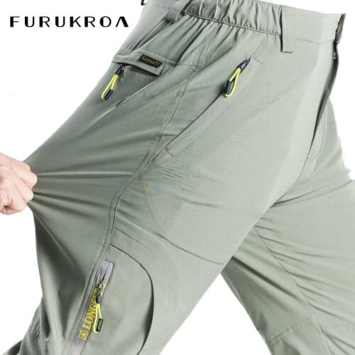 5XL Men Stretch Hiking Pants Summer Quick Dry Trousers Mountain Climbing Outdoor Pants Male Camping Fishing Trekking Pants X300B