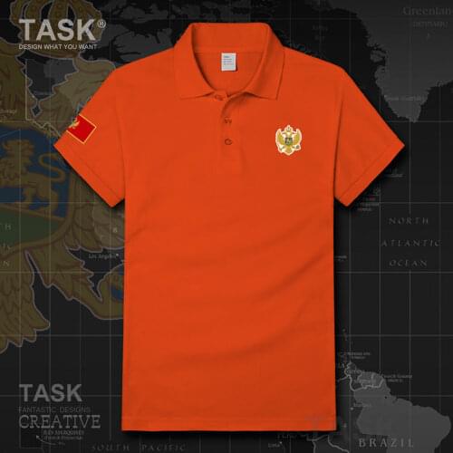 Army Montenegro MNE Crna Gora Montenegrin ME Black Mountain Tactical Military style cotton short sleeve Polo shirt mens summer