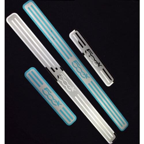 Car 500X Door Sill Plates Cover Four Door Stainless Steel Scuff Plate for FIAT 500X