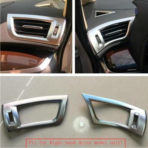 Yimaautotrims Side Air Condition AC Outlet Vent Cover Trim Fit For Toyota Alphard / Vellfire AH30 2016 - 2019 Interior Mouldings