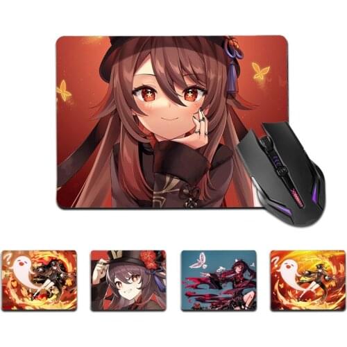 FHNBLJ Top Quality Genshin Impact Hutao Rubber Mouse Durable Desktop Mousepad Top Selling Wholesale Gaming Pad mouse