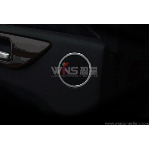 For Mercedes Benz GLE Class Rear Door Speaker Chrome Decorative Trim 3D Sticker Interior Mouldings Car Styling Accessories