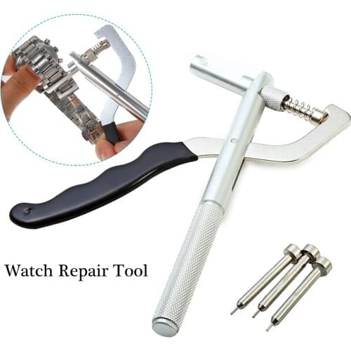 Metal Watch Tools Band Link Adjuster Remover Pliers with 3 Spare Pins Professional Watch Repair Tool Kit Watchmaker Tools