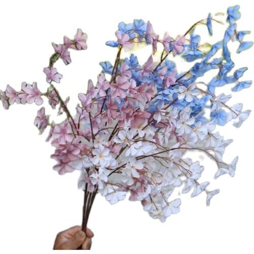 10P Fake Apple Blossom (3 Stems/Piece) 36.22" Length Simulation Appleflower for Wedding Home Decorative Artificial Flowers
