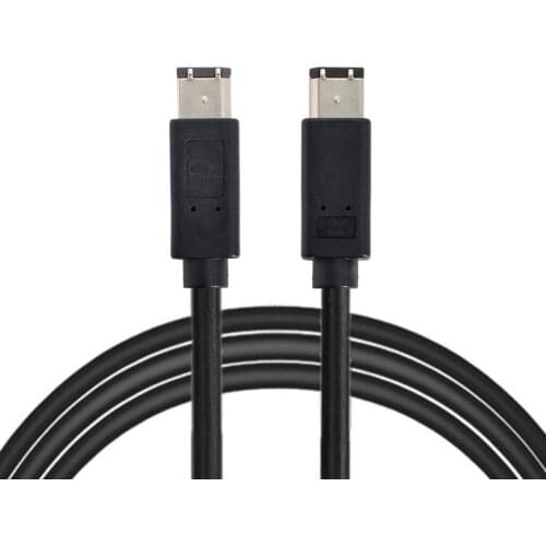 5ft 6 pin Male to 6 pin Male Clear Firewire 400/400 Cable for IEEE 1394 devices