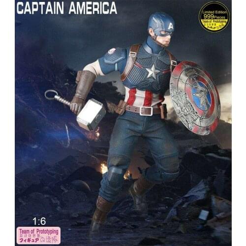 Team of Prototyping Marvel Captain America 1:6 Limited Edition 999 PIECES Articulated Action Joints Moveable Figure Toys