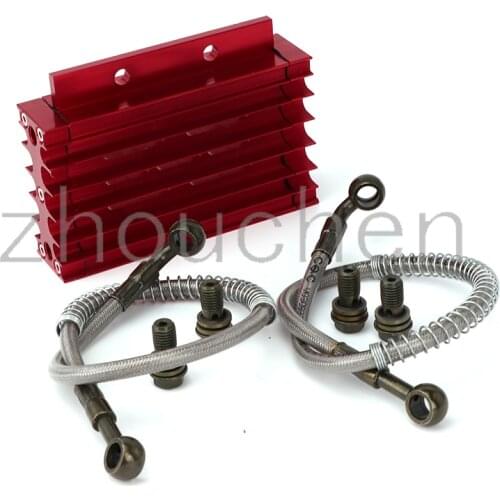 Aluminum alloy motorcycle cooler kit, radiator and oil cooler, suitable for 110 125cc pit off-road vehicle crf jack atv quad