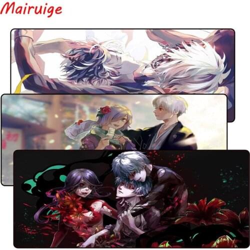 Mairuige Tokyo Ghoul Anime Mouse Pad Large Pad for Laptop Mouse Notbook Computer Creative Rubber Mat Gaming Mousepad For LOL