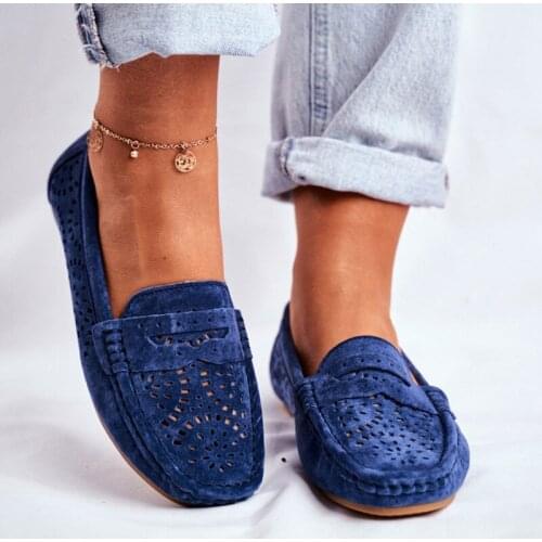 GANGGE Women Moccasins Shoes Ladies Slip On Loafers Casual Comfort Woman Sewing Suede Flats Female Soft Bottom 2021