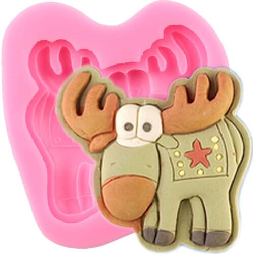 Cartoon Cow Silicone Mold Baby Birthday Fondant Cake Decorating Tools Chocolate Gumpaste Molds Polymer Clay Candy Resin Moulds