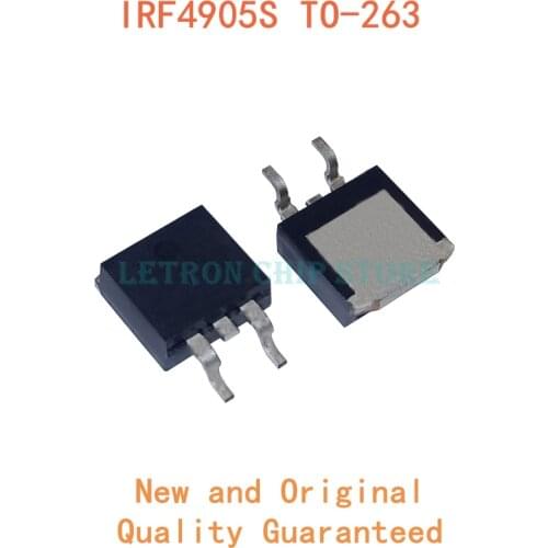 10PCS IRF4905STRLPBF TO-263 IRF4905S TO263 F4905S IRF4905 D2PAK 42A 55V SMD MOSFET new and original IC Chipset