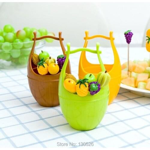 New High Quality Fruit shaped forks for Party cake dessert practical small forks Kitchen Accessories Cake Tools