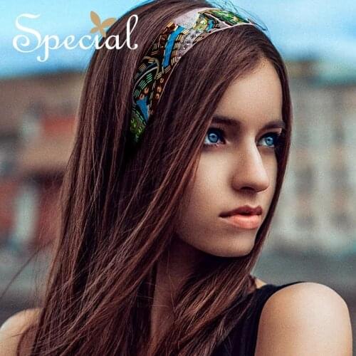 New Retro Hairstyle Hair Accessories Hair Band Headband Headdress Van Goghs Canvas New Fashion