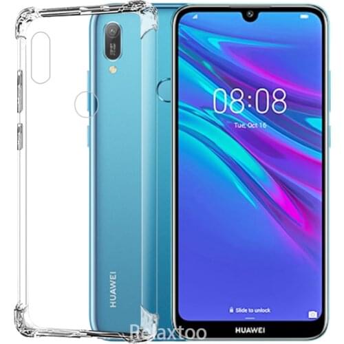 Transparent Soft TPU Case For Huawei y9 2018 Silicone Shockproof TPU Case For Huawei y7 y9 Prime Pro 2019 Y9s Clear Cover Coque