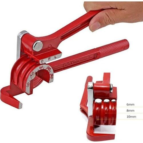 Manual Pipe Bender Tube Bending Machine 1/4" 5/16" 3/8" 1/2" Curved Tubing Bender For Aluminum Copper Steel Fuel Brake Lines