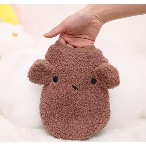 Warm Cute Bear Dog Clothes Winter Pet Puppy Kitten Coat Jacket for Small Medium Dogs Cats Chihuahua Yorkshire Clothing