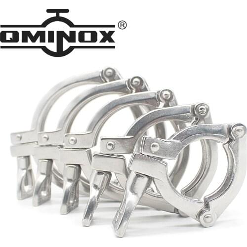 High Quality try SS 304 1.5" 2" 3"- 8"SS 304 Stainless 3 Three Section Sanitary Tri Clamp Fitting triclamp For Homebrew Beer