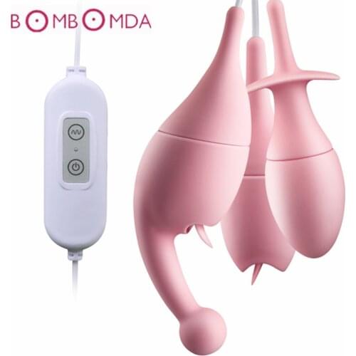 Tongue Licking Vibrator For Women Sex Toys USB Power Remote Control Jump Eggs Vibrator G Spot Stimulate Vagina Massager Sex Shop