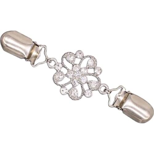 Clips Stationery Clamps for Cardigans Vintage Flower Brooches Women Clothespins for Sewing Fasteners for Cloth Accessories