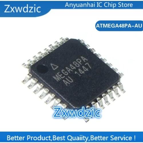 1PCS ATMEGA48PA-AU ATMEGA48PA TQFP32 ATMEGA48A-AU MEGA48PA-AU 8-bit Microcontroller with 4K Bytes In-System Programmable Flash
