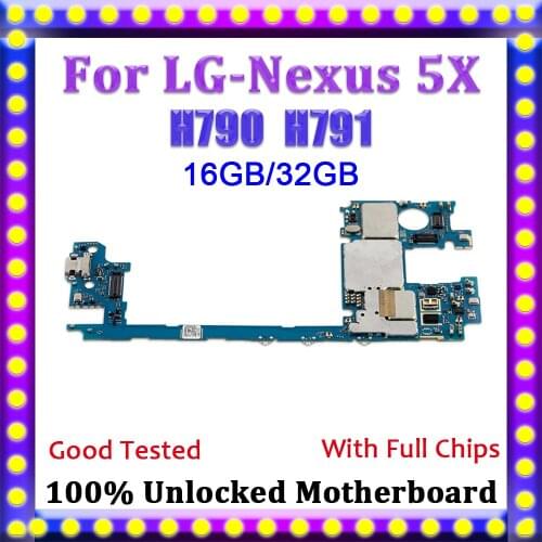 100% Unlocked For LG Nexus 5X H790 H791 Motherboard,Replacement Logic Board For LG Nexus 5X H790 H791 Mainboard With Full Chips