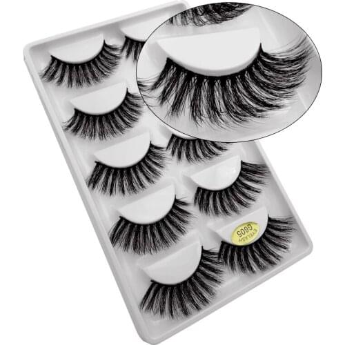 2019 NEW 10pairs /2boxes Mink Eyelashes 3D Natural False Eyelashes 3d Mink Lashes Soft Eyelash Extension Makeup Kit Cilios