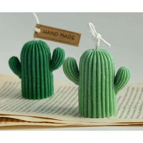 3D Cute Cactus Silicone Mold Aromatherapy Plaster Handmade Candle Mold Making Kit Soap Crafts Mold DIY Gifts Home Decoration