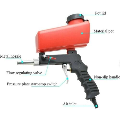 700cfm Sandblasting Gun Portable Mini Aerodynamic 90psi Power Tool Sand Blasting Machine Adjustable Sandblasting Set Pneumatic