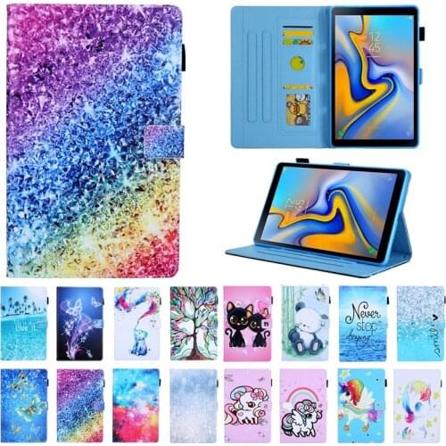 Cute Unicorn Cat Panda Case for Galaxy Tab A 8 2019 SM-T290 SM-T295 PC Back Magnetic Tablet Cover for Samsung galaxy Tab A8.0
