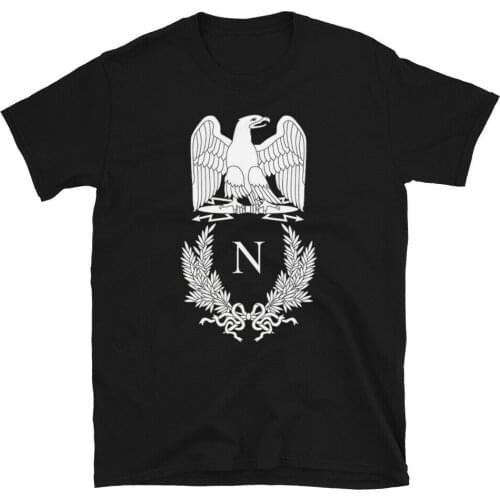 French Pride Napoleon Bonaparte Eagle T-Shirt. Summer Cotton O-Neck Short Sleeve Mens T Shirt New S-3XL