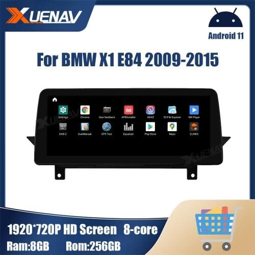 8 256GB Android 11 GPS navigator For BMW X1 E84 2009 2010 2011 2012 2013 2014 2015 vertical screen Car multimedia player