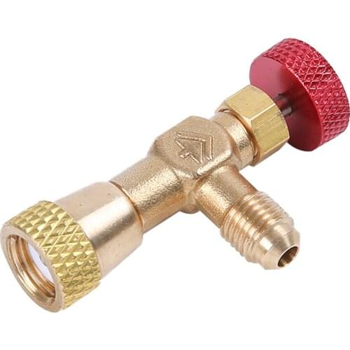 Safety Flow Control Tool Refrigerant Charging Accessories Connector Knob Vavels Durable Hose Replacement For R22 R404A R407C