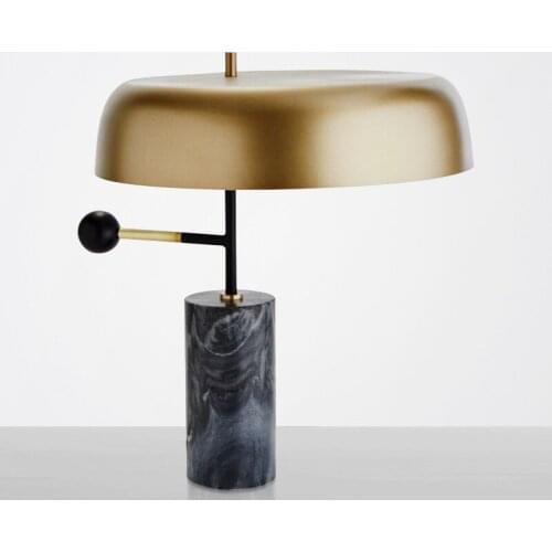 Italy Design Marble Table Lamp New Design Table Light Luxury Table Light E27 Mable Lighting Hotel Lighting Bed Room Decoration